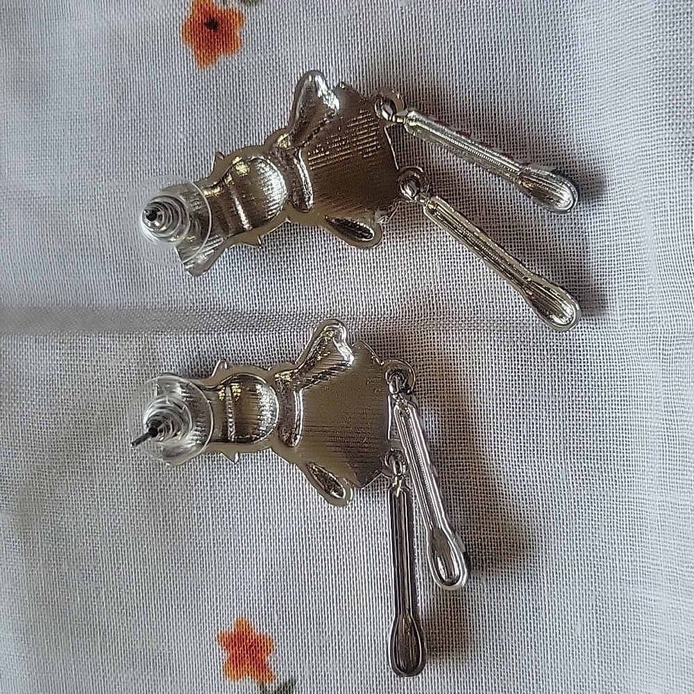 Holidays snowman earrings, set of 3 - Picture 9 of 13